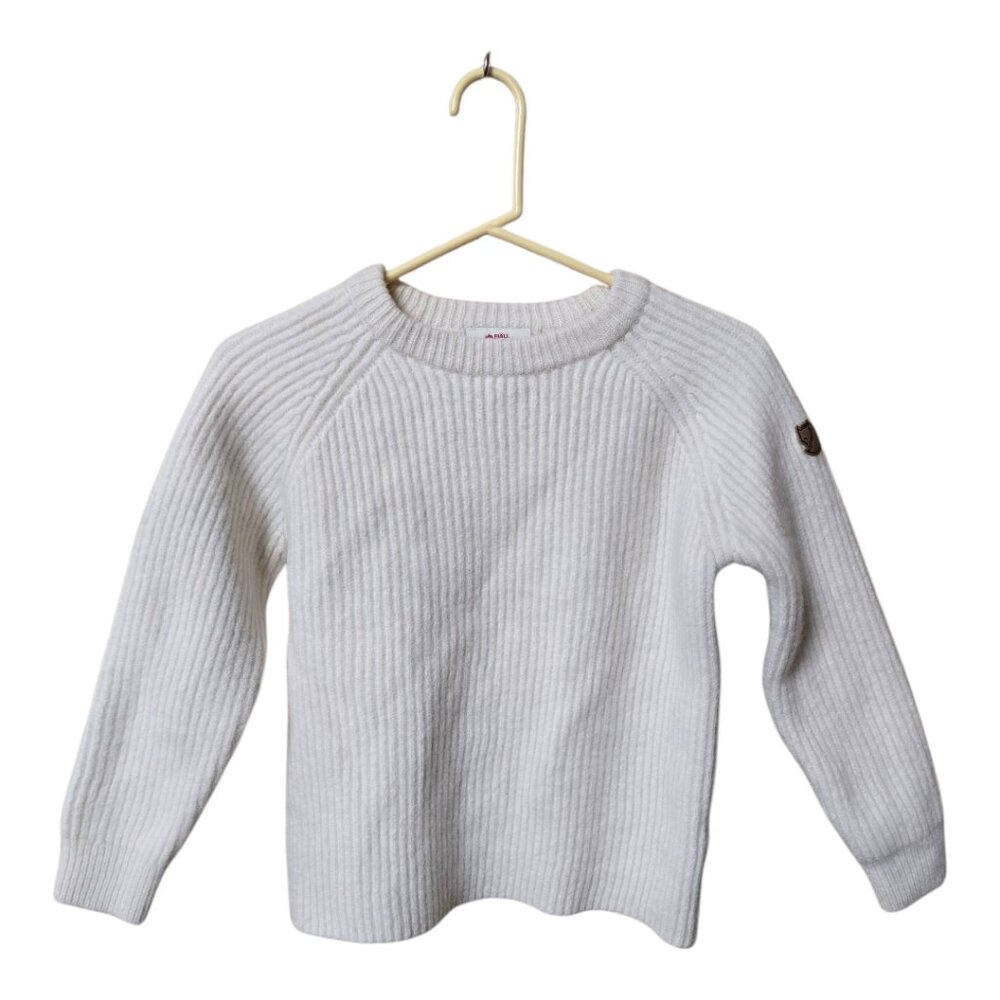 Ladies FJALLRAVEN Ovik Rib Wool Sweater